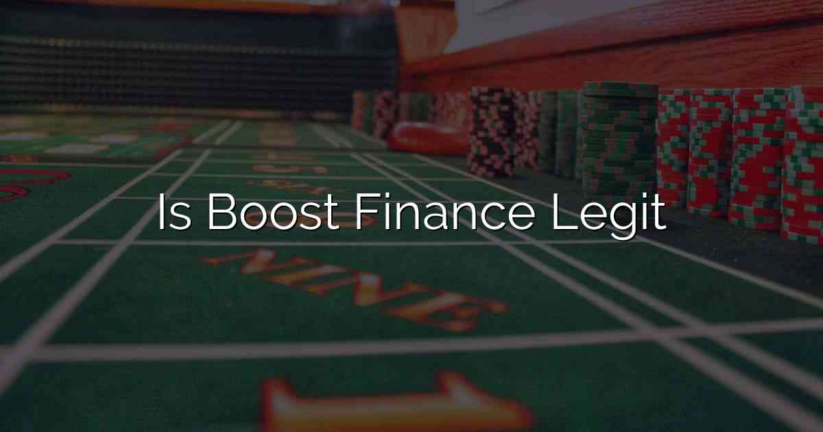 Is Boost Finance Legit